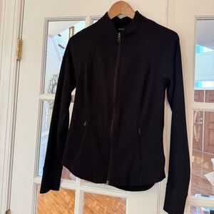 ATHLETA SALUTATION JACKET, SIZE SMALL (S), BLACK (RIBBED)